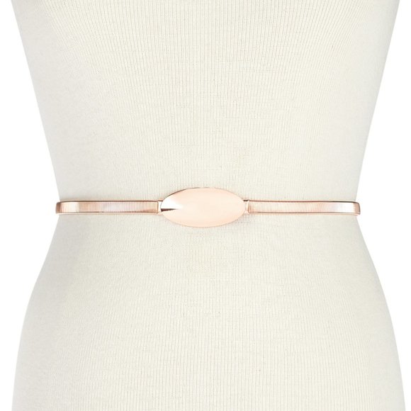Inc International Concepts Oval Chain Stretch Belt (Rose Gold) - Picture 1 of 3